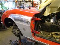Fiat Dino Spider 2400 repair work